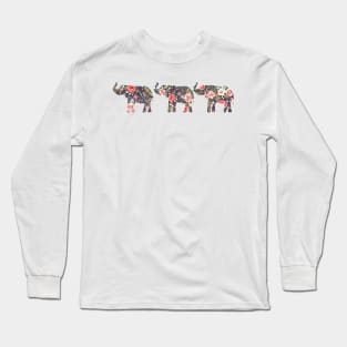 3 Elephants Navy Floral Long Sleeve T-Shirt